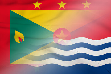 Grenada and Kiribati government flag transborder contract KIR GRD