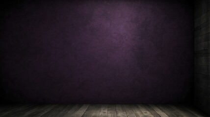 Dark purple paper vintage texture with some lighting and black vignette from Generative AI