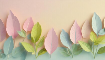 Colorful leaf, herbs background