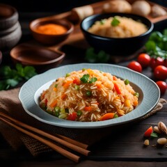 rice with chicken and vegetables