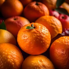 oranges in a market