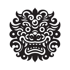 Animated Lion Dance Vector Graphics