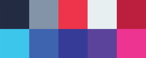 Fototapeta premium Colour set palette vector illustration