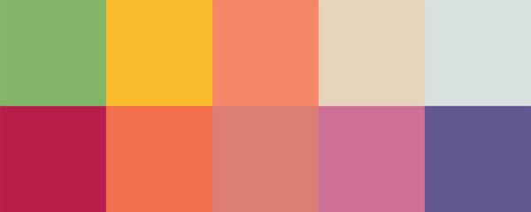 Colour set palette vector illustration