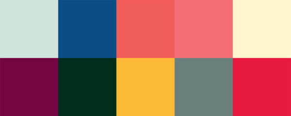 Colour set palette vector illustration