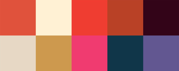 Colour set palette vector illustration