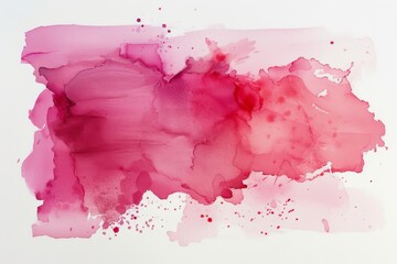 Pink watercolor stain Offering a soft and artistic touch for backgrounds or creative design elements