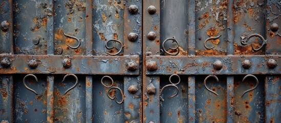 Creating and distressing a metal gate.