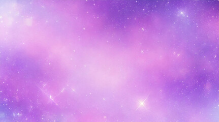 紫色のユニコーンの背景。キラキラ星とボケ味を持つパステル水彩の空。ホログラフィック テクスチャを持つファンタジー銀河。魔法の大理石の空間。 - obrazy, fototapety, plakaty