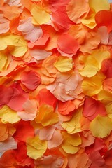 Red yellow petals background