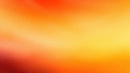 Grainy gradient resembling fire, transitioning from red to orange and yellow. Grainy gradients style, vintage noise, abstract background