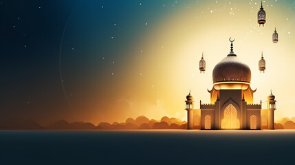 Fototapeta na wymiar Ramadan background, celebrating Eid al-Fitr and Ramadhan
