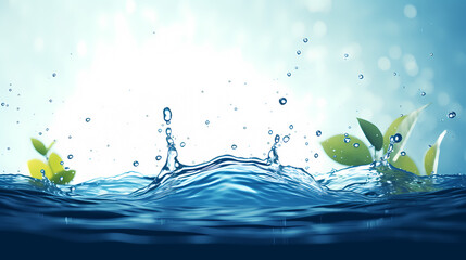 Naklejka na ściany i meble World water day illustration, save water