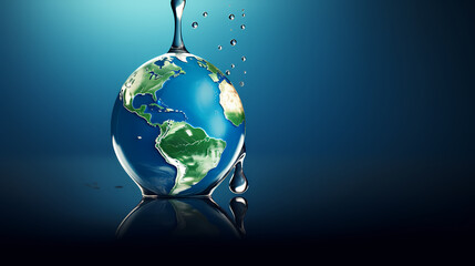 Fototapeta na wymiar World water day illustration, save water