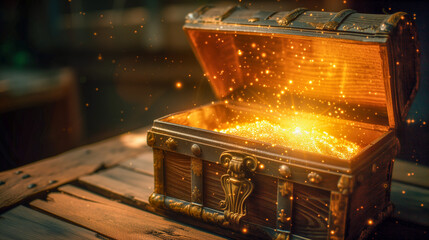 黄金に輝く宝箱の中身