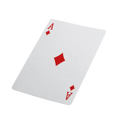 Playing card isolated on white. Poker game