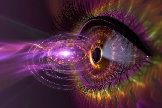 Human Cyborg AI Eye retinal detachment. Eye trichromatic theory optic nerve lens Conjunctivitis prevention eye drop color vision. Visionary iris astronomy sight vitreous hemorrhage eyelashes
