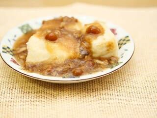 餡かけ風、揚げ出し豆腐