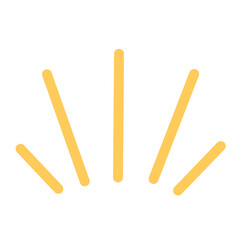 Doodle shine sunburst sparkle ray elements 