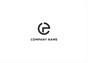 Initial Letter EP Logo Creative Modern Stock Vector