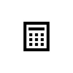 Calculator Icon Simple Line Style Vector Perfect Web and Mobile Illustration 