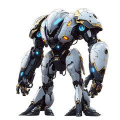 robot cyborg soldier, anime mecha battle suit