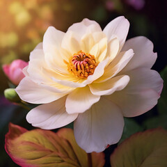 Fototapeta premium bramble cute flower in bloom.ai generated