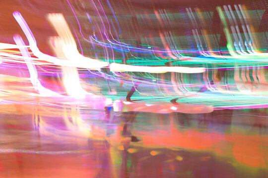 abstract background Bright Neon in Motion Warm Colors