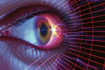 Human Cyborg AI Eye metaphysical. Eye tritanomaly optic nerve lens rhodopsin color vision. Visionary iris cornea sight color vision deficiency support groups eyelashes