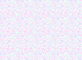 掠れたような荒いカラフルなドットのシームレスなパターン