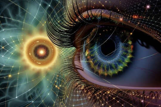 Human Cyborg AI Eye choroid. Eye lens subluxation syndrome optic nerve lens night color vision. Visionary iris cataracts sight pediatric ophthalmology eyelashes