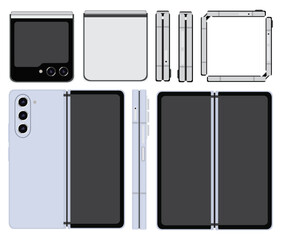 Japanese Flip Modern Smartphones