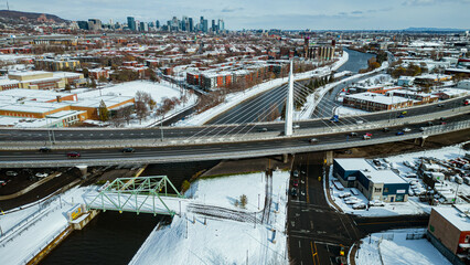 Canal Lachine vue du ciel 