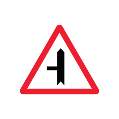 Straight or Left Turn Option Sign