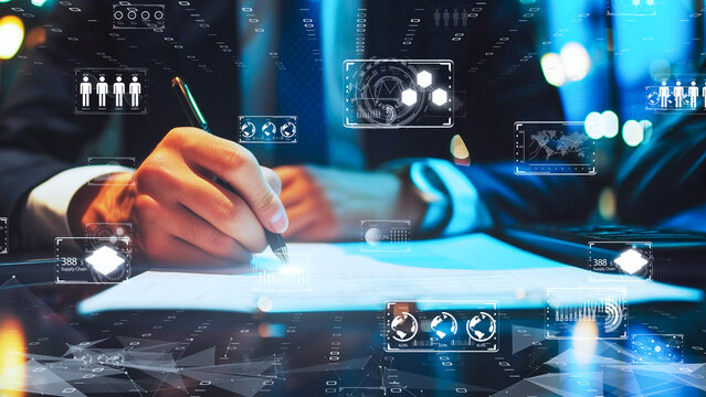 スマートシティ、デジタル世界、グローバル通信ネットワークのコンセプト。 6G ビジネスグラフ。グローバルビジネス。