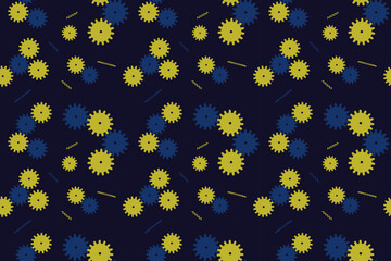 seamless pattern with gears