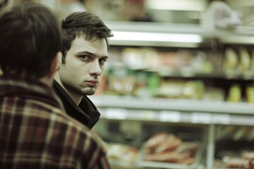 A shoplifter was caught stealing by a private detective.