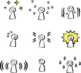 ラクガキ風の人物イラスト