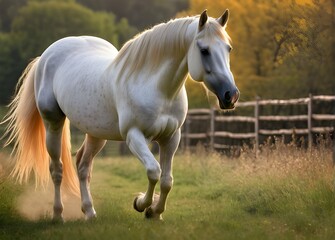 Obraz na płótnie Canvas beautiful horse in the field