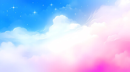 Mysterious star themed gradient background with countless twinkling stars