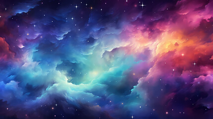 Fototapeta premium Countless stars twinkle in the night sky