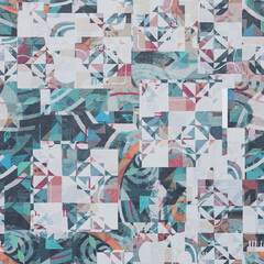  11 02 2024 Repeated geometrical surfaces pattern print art stock illustrations wallpaper motif work popular in casual fashions style 