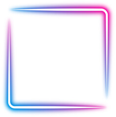Glowing Square Gradient Neon