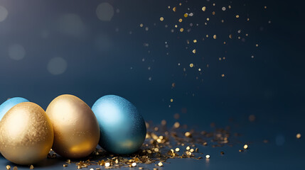 Easter banner with copy space