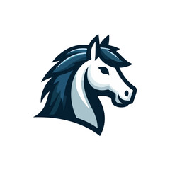 simple cool horse logo vector illustration