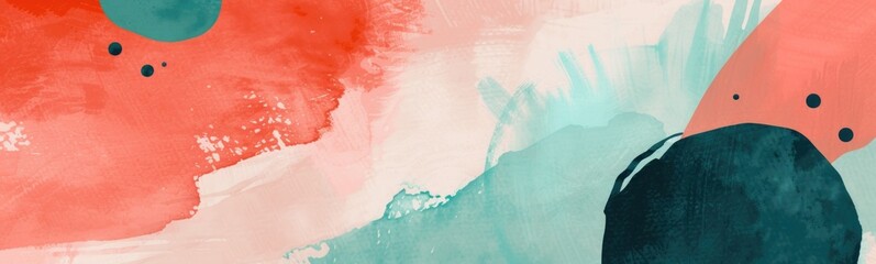 Abstract coral teal color background 