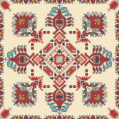 Traditional Bulgarian embroidery vector pattern