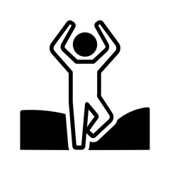 Vector solid black icon for Steady