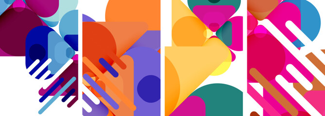 Geometric elements abstract backgrounds for wallpaper, business card, cover, poster, banner, brochure, header, website