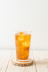 Delicious sweet drink tamarind juice and ice cube